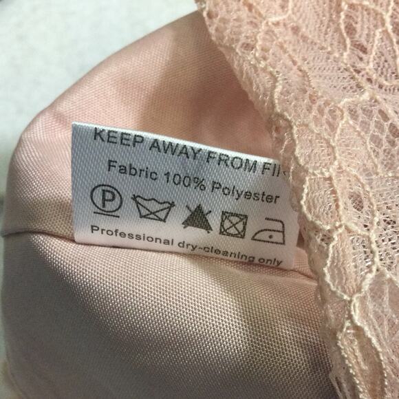 GIRL'S PARTY DRESS 6-7Y pink mauve lace chiffon ruffle sleeve maxi NEW B74 - Picture 7 of 7